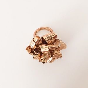 Kate Spade Gold Curling Ribbon Cocktail Ring